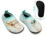 KioKids Escarpines Acuáticos Antideslizantes Para Bebé Playa y Piscina, Plantilla Extraíble - Colección Ocean Dreams Talla EU 22 Color Menta