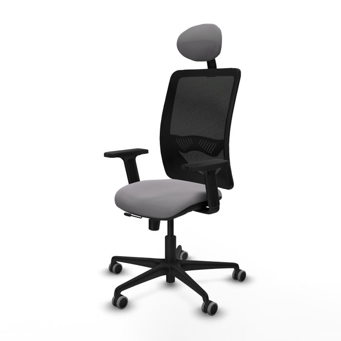 PIQUERAS Y CRESPO Silla de oficina Zulema Gris y Negro