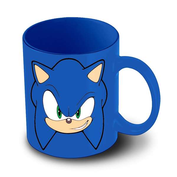 Karactermania Taza Face Sonic The Hedgehog Azul