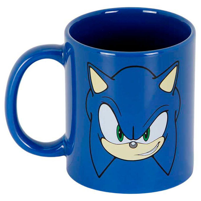 Karactermania Taza Sonic Face Cerámica Azul 9,5x13x7,8 cm