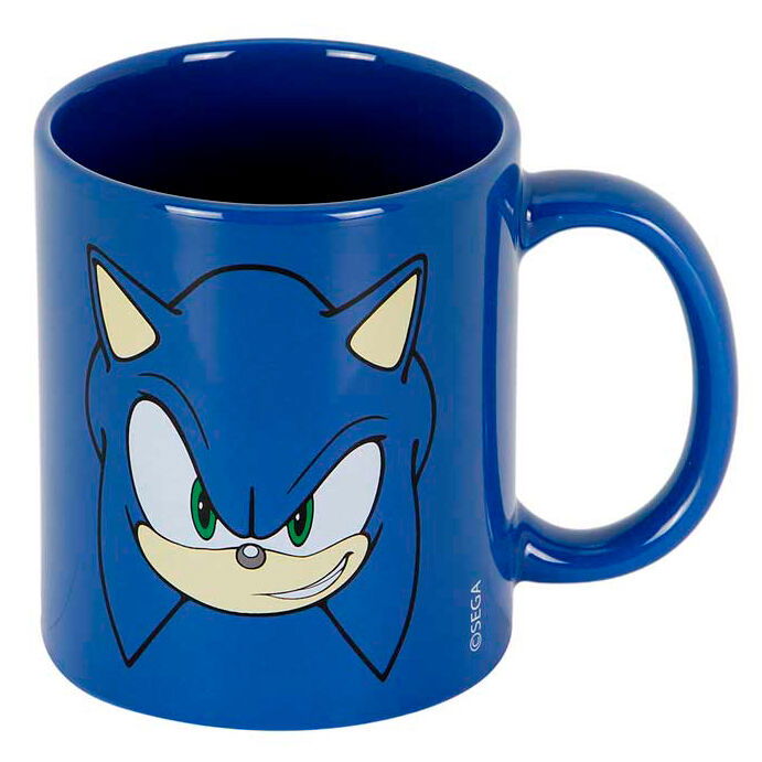 Karactermania Taza Sonic Face Cerámica Azul 9,5x13x7,8 cm