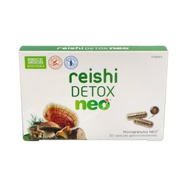 NEO Reishi Detox 30 Cápsulas | Depurativo para el Organismo con Cardo Mariano, Reishi, Cordyceps y Shiitake