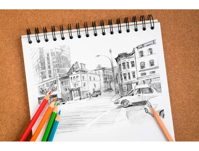 Clairefontaine Bloc de dibujo espiral croquis Din A5 microperforado 100 hojas blancas 90 g