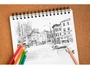 Clairefontaine Bloc de dibujo espiral croquis Din A5 microperforado 100 hojas blancas 90 g