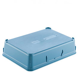 AMC Politray Tapa Azul para Bandeja de Desayuno, 35.4x25x9 cm (Set de 14)