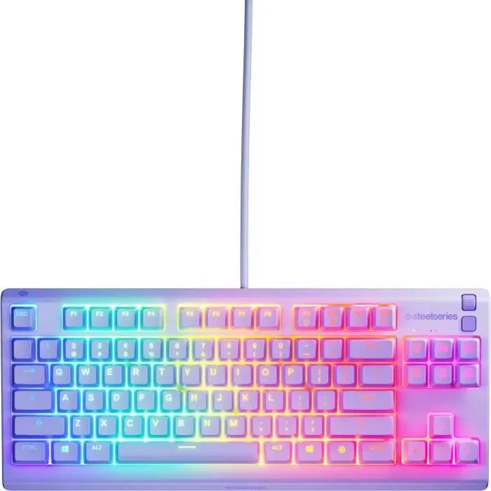 Steelseries STE5707119066150 Teclado para Juegos con Cable Apex 3 TKL Azerty Lavanda Steelseries STE5707119066150 Teclado para Juegos con Cable Apex 3 TKL Azerty Lavanda