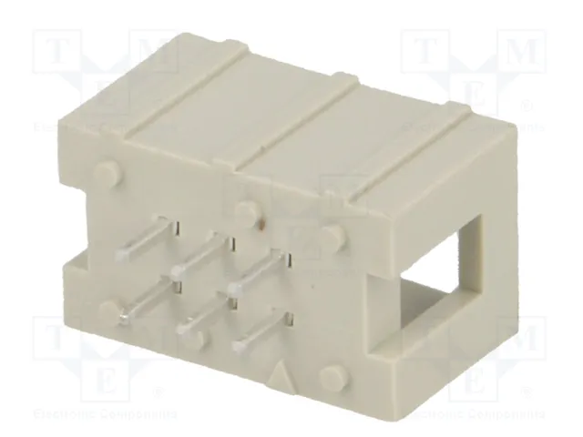 HARTING Conector IDC Macho 6 Pines 2x3 THT Recto HARTING Conector IDC Macho 6 Pines 2x3 THT Recto