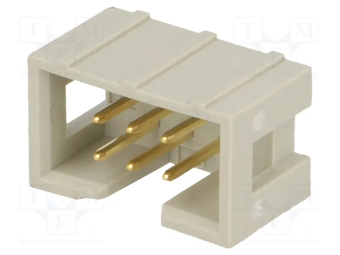 HARTING Conector IDC Macho 6 Pines 2x3 THT Recto HARTING Conector IDC Macho 6 Pines 2x3 THT Recto