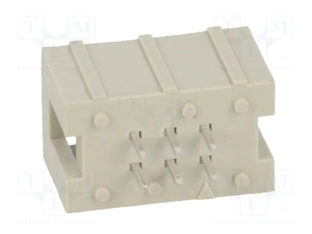 HARTING Conector IDC Macho 6 Pines 2x3 THT Recto HARTING Conector IDC Macho 6 Pines 2x3 THT Recto