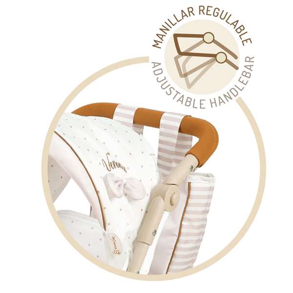 Decuevas Silla Gemelar Plegable Verona para Muñecas hasta 52 cm, 40x70x72 cm