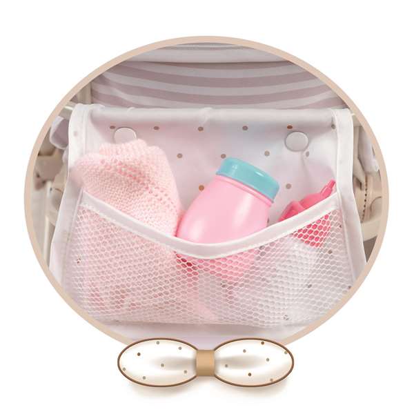 Decuevas Silla Gemelar Plegable Verona para Muñecas hasta 52 cm, 40x70x72 cm