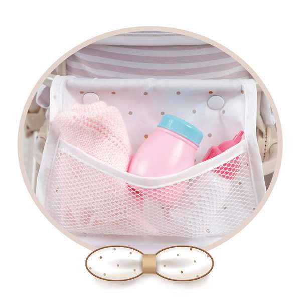 Decuevas Silla Gemelar Plegable Verona para Muñecas de hasta 52 cm, 40x70x72 cm