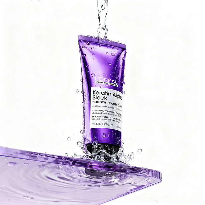 L'Oréal Professionnel Paris Smooth Transformer Keratin Alpha Sleek - Tratamiento progresivo anticrespo y brillo, 200 ml L'Oréal Professionnel Paris Smooth Transformer Keratin Alpha Sleek - Tratamiento progresivo anticrespo y brillo, 200 ml