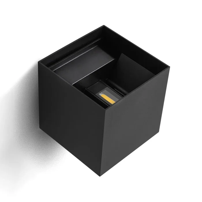 Aplique LED Exterior 2x5W 100Lm/W IP65 Negro 2700K HO-APL06-IP65-B-WW
