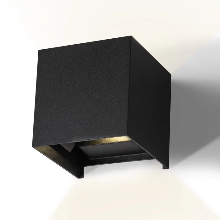 Aplique LED Exterior 2x5W 100Lm/W IP65 Negro 2700K HO-APL06-IP65-B-WW