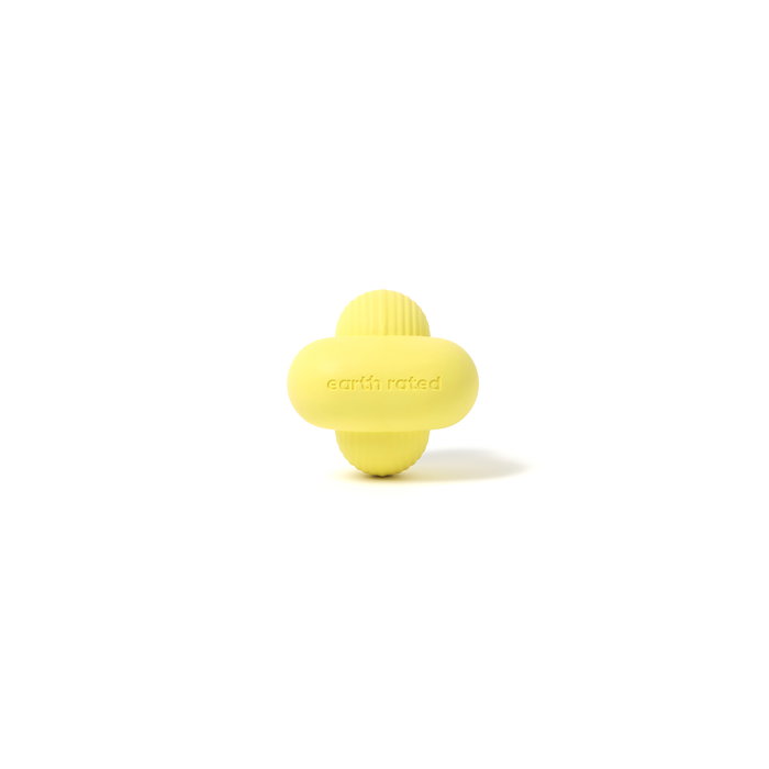 Earth Rated Fetch Toy M Juguete para Perros, Caucho Natural, Amarillo, Tamaño Mediano
