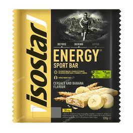 ISOSTAR Barrita Energética Sabor Plátano - Pack de 3 unidades de 40g cada una
