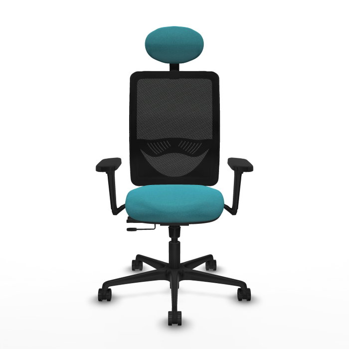 PIQUERAS Y CRESPO Silla de oficina Zulema con mecanismo Sincro/Traslack, Turquesa y Negro PIQUERAS Y CRESPO Silla de oficina Zulema con mecanismo Sincro/Traslack, Turquesa y Negro
