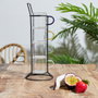 Home Deco Factory Juego de 4 Tazas Espresso de Colores con Soporte