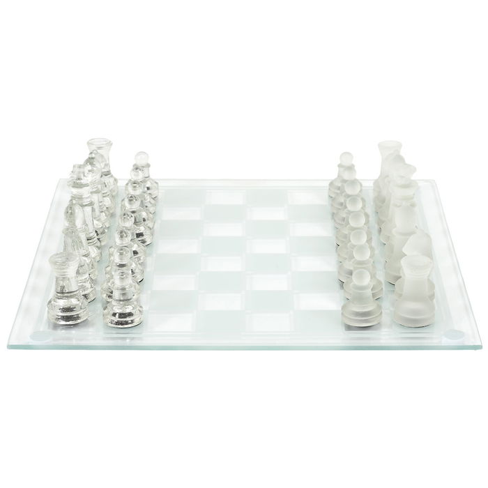Mister Gadget Juego Ajedrez Vidrio Colección Vintage 25x25 cm