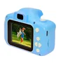 Celly KIDSCAMERA3LB Cámara Digital para Niños, 3 MP, Graba Video, Pantalla Colorida, Resistente, Incluye Correa y Cable Micro USB, Color Azul Claro