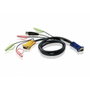 Aten Cable KVM USB con Audio y SPHD 3 en 1 de 1,8 m (2L-5302U)