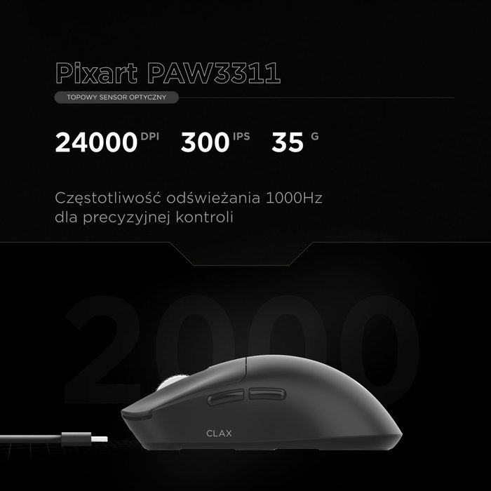 Rampage Clax Ratón Gaming Inalámbrico 24 000 DPI Negro Rampage Clax Ratón Gaming Inalámbrico 24 000 DPI Negro