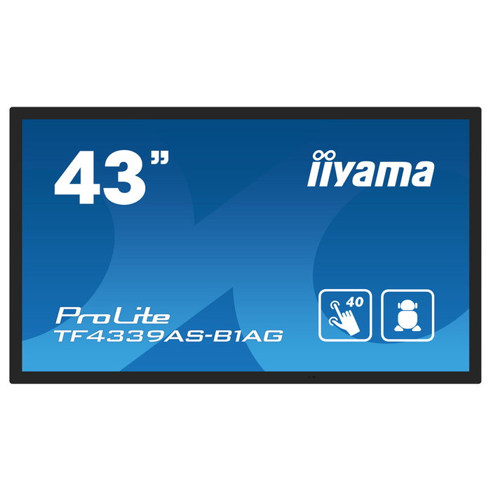 iiyama TF4339AS-B1AG Pantalla Táctil 43 pulgadas 4K Ultra HD iiyama TF4339AS-B1AG Pantalla Táctil 43 pulgadas 4K Ultra HD