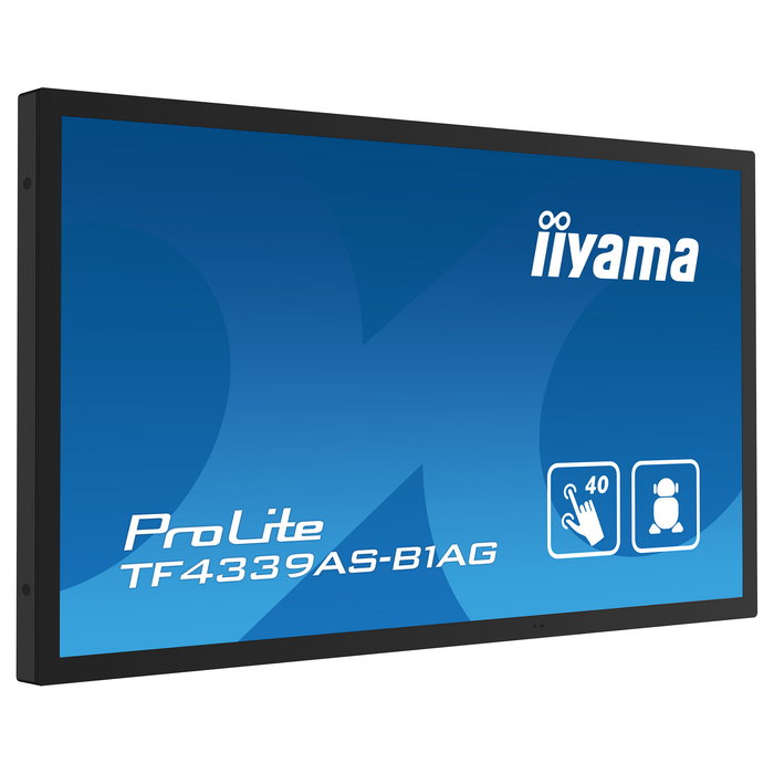 Iiyama TF4339AS-B1AG Monitor Táctil 4K UHD 43" (108 cm) IPS, Android 11, Multi-Touch 40 Puntos, 2xHDMI+DP, USB, IP65, VESA