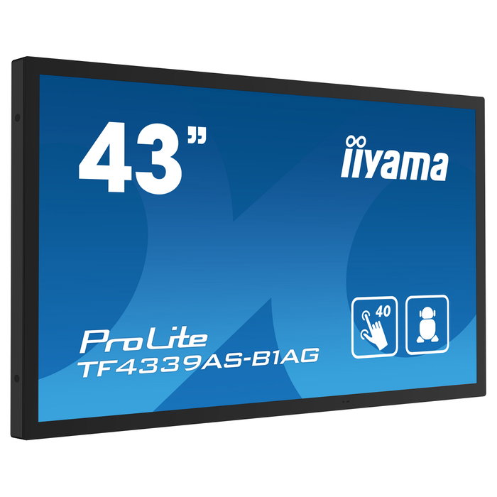 iiyama TF4339AS-B1AG Pantalla Táctil 43 pulgadas 4K Ultra HD iiyama TF4339AS-B1AG Pantalla Táctil 43 pulgadas 4K Ultra HD