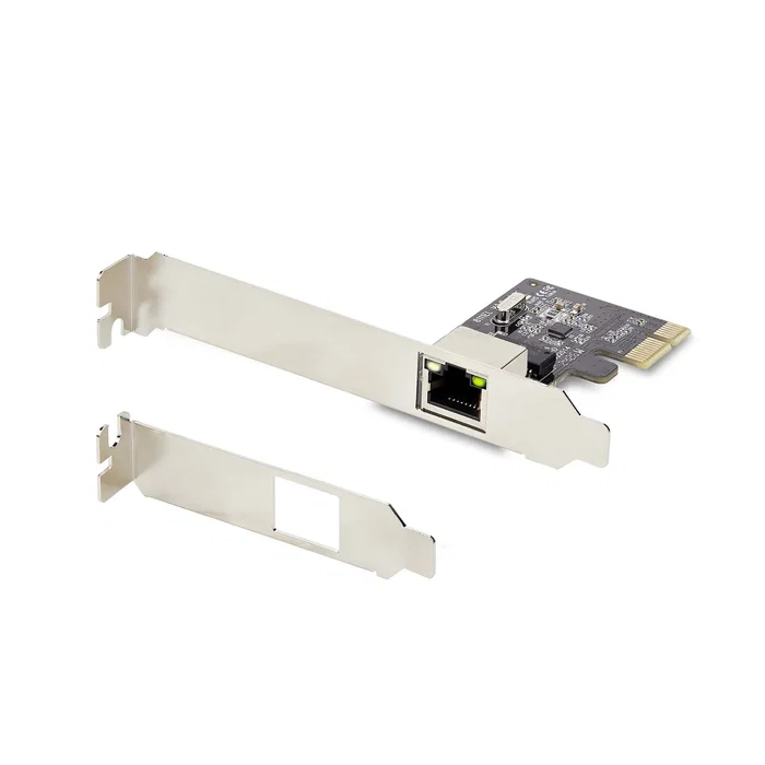 StarTech.com ST1000SPEX2T Tarjeta de Red Interna Gigabit Ethernet 1 Puerto PCI Express - Compatible con TAA, Plug & Play, Jumbo Frames, Wake-on-LAN, Soporte Bajo Perfil