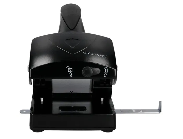 Q-connect Taladrador KF01237 Negro, Capacidad 65 Hojas, Apertura 6,5 mm