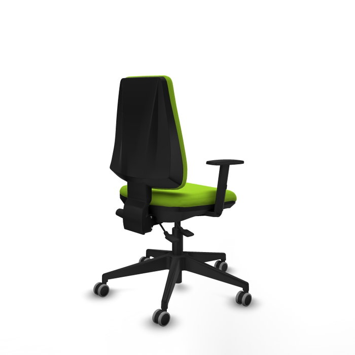 PIQUERAS Y CRESPO Silla de oficina Elche color Pistacho con mecanismo Asincro
