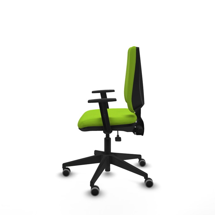 PIQUERAS Y CRESPO Silla de oficina Elche color Pistacho con mecanismo Asincro