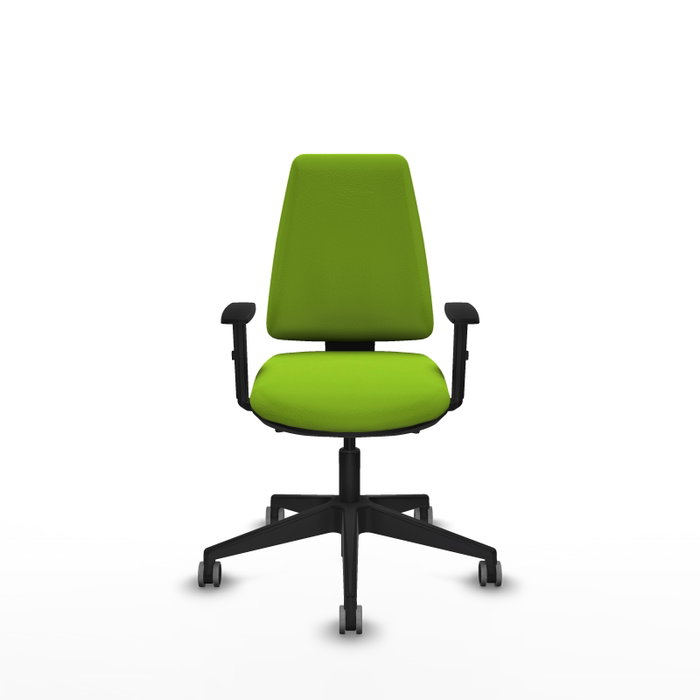 PIQUERAS Y CRESPO Silla de oficina Elche color Pistacho con mecanismo Asincro