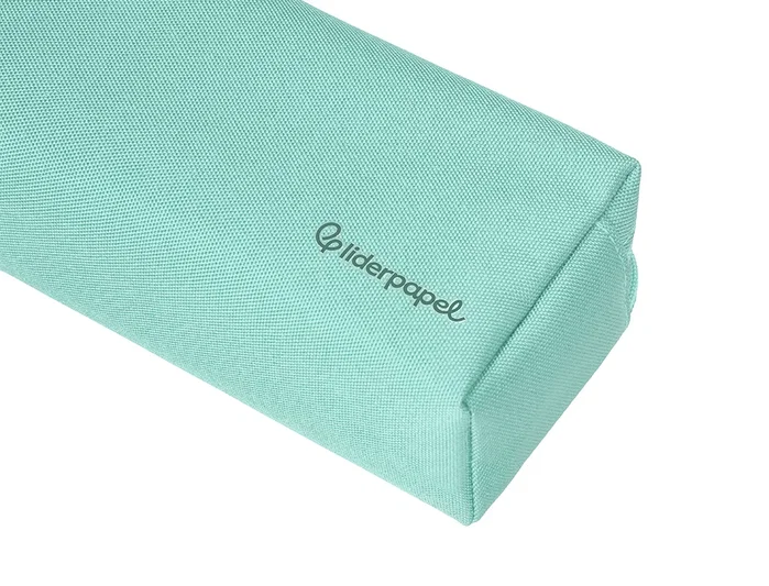 Liderpapel Estuche portatodo Classic rectangular con asa, 2 cremalleras, verde manzana Liderpapel Estuche portatodo Classic rectangular con asa, 2 cremalleras, verde manzana
