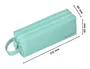 Liderpapel Estuche portatodo Classic rectangular con asa, 2 cremalleras, verde manzana
