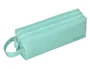 Liderpapel Estuche portatodo Classic rectangular con asa, 2 cremalleras, verde manzana