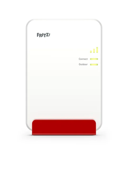 FRITZ! Repeater 1610 Outdoor - Repetidor de Red WiFi 6, 3000 Mbit/s, Dual Band 2.4/5 GHz, Gigabit Ethernet, Blanco, para Instalación en Exterior