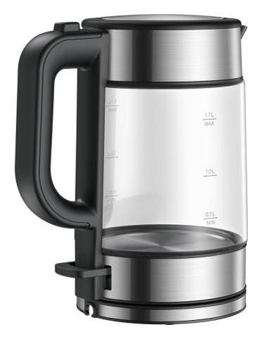 Xiaomi Hervidor de Vidrio Eléctrico 1,7 L 2200 W Negro y Transparente