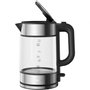 Xiaomi BHR7423EU Tetera Eléctrica de Vidrio de 1.7 Litros y 2200W, Apagado Automático, Indicador de Nivel de Agua, Negro Transparente