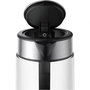 Xiaomi BHR7423EU Tetera Eléctrica de Vidrio de 1.7 Litros y 2200W, Apagado Automático, Indicador de Nivel de Agua, Negro Transparente