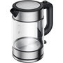 Xiaomi BHR7423EU Tetera Eléctrica de Vidrio de 1.7 Litros y 2200W, Apagado Automático, Indicador de Nivel de Agua, Negro Transparente