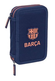 Safta Plumier Doble Pequeño F.C. Barcelona 2ª Equipación 12,5x19,5x4cm