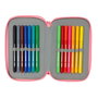 Estuche Escolar con Accesorios Moos Passion Multicolor 12,5 x 19,5 x 5,5 cm 37 Piezas