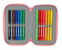 Estuche Escolar con Accesorios Moos Passion Multicolor 12,5 x 19,5 x 5,5 cm 37 Piezas