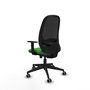PIQUERAS Y CRESPO Silla de oficina Cilanco Verde con mecanismo Sincro/Traslack