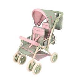 Decuevas Silla Gemelar Plegable para Muñecas de Hasta 52 cm, Silla para Niñas, Juguete, 40x70x72 cm