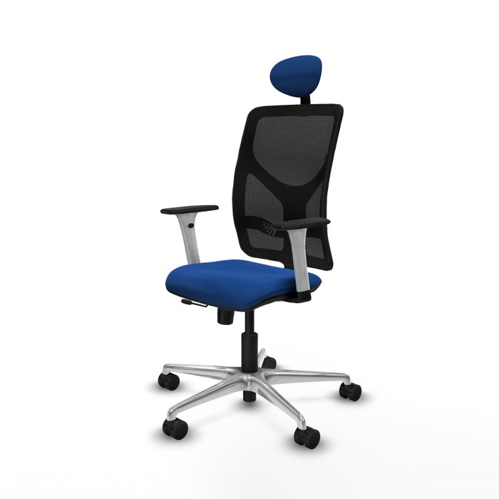 PIQUERAS Y CRESPO Silla de oficina Motilla Azul con mecanismo Sincro/Traslack PIQUERAS Y CRESPO Silla de oficina Motilla Azul con mecanismo Sincro/Traslack
