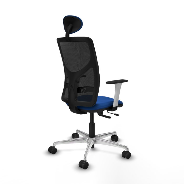 PIQUERAS Y CRESPO Silla de oficina Motilla Azul con mecanismo Sincro/Traslack PIQUERAS Y CRESPO Silla de oficina Motilla Azul con mecanismo Sincro/Traslack